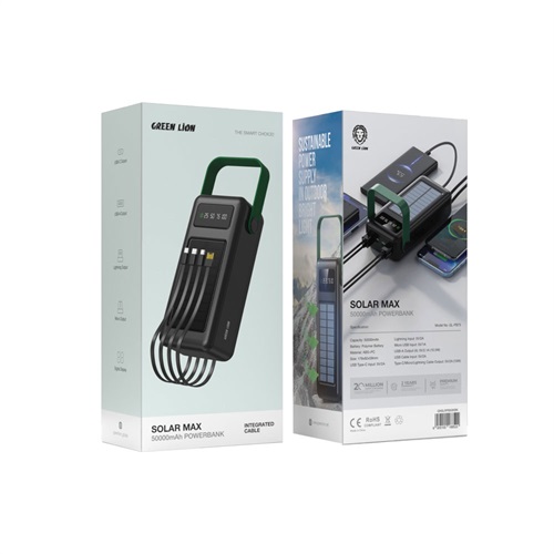 پاوربانک سولار گرین لاین 50000mah