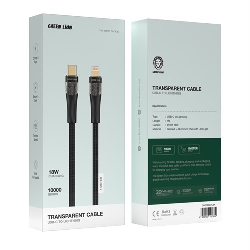 کابل تبدیل تایپ سی به لایتنینگ گرین GreenType-C to Lightning Cable