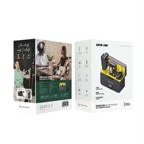 میکروفون یقه ای گرین لاین مدل Wireless Microphone Lightning